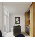 Mint Modern Slim Pendant Ceiling Light White 1x E27-9