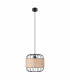 Fost Industrial Wire Frame Pendant Ceiling Light Black 1x E27-1