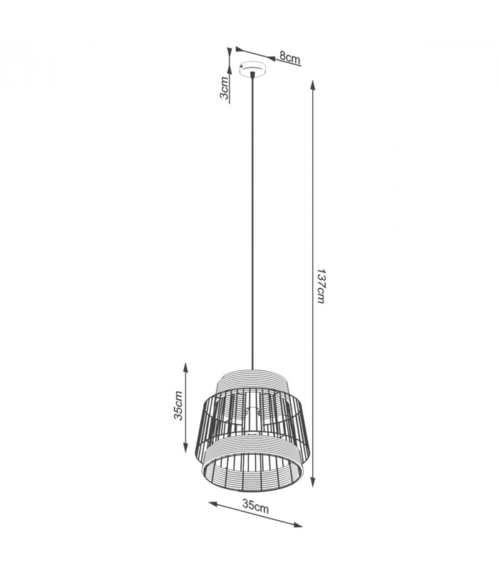 Brilo Industrial Batten Black 1x E27-5