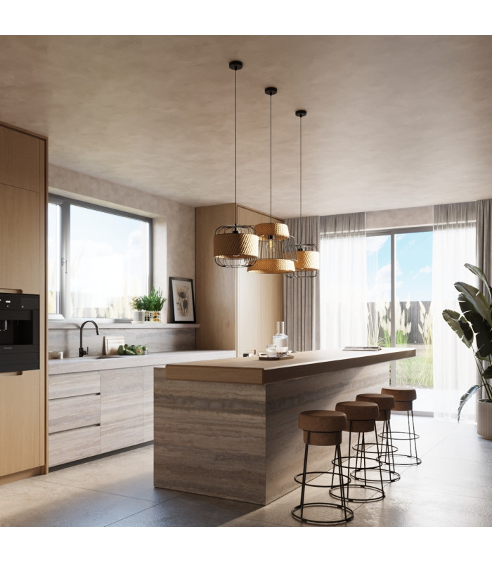 Brilo Industrial Batten Black 1x E27-9