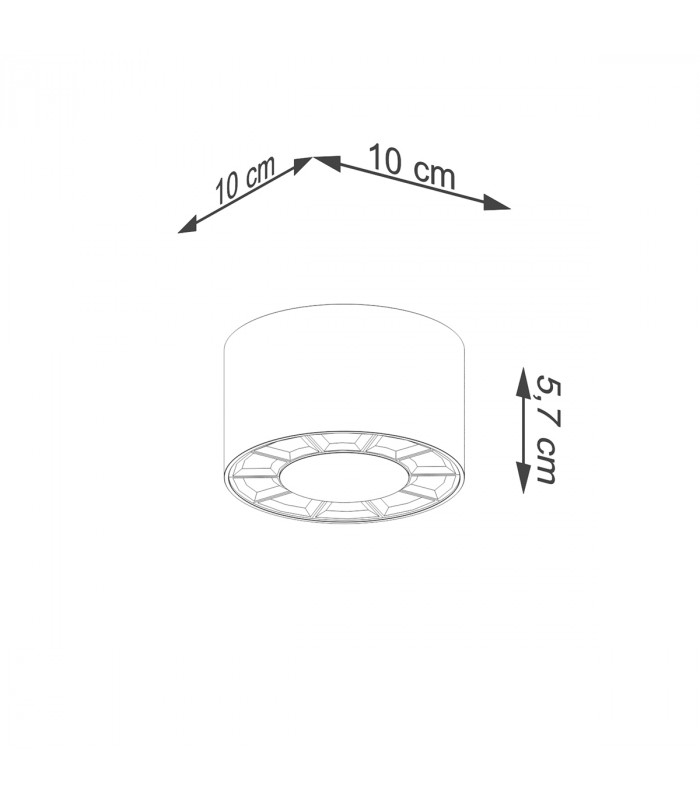 Dio Minimalistic Surface Mounted Downlight Black White-5