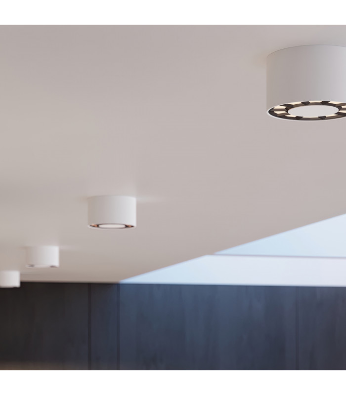 Dio Minimalistic Surface Mounted Downlight Black White-8