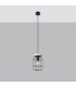 Gotto Industrial Wire Frame Pendant Ceiling Light Black 1x E27-2