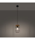 Gotto Industrial Wire Frame Pendant Ceiling Light Black 1x E27-3