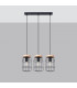 Gotto Industrial Batten Black 3x E27-2