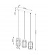 Gotto Industrial Batten Black 3x E27-5