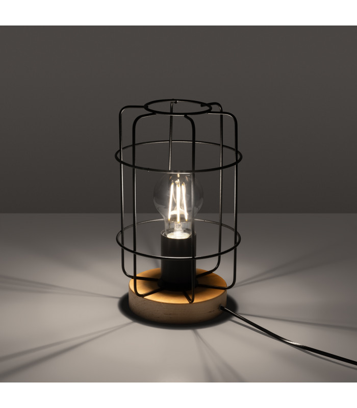Gotto Industrial Table Lamp Black 1x E27-3