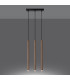 Pastelo Modern Bar Pendant Ceiling Light Wood 3x G9-3