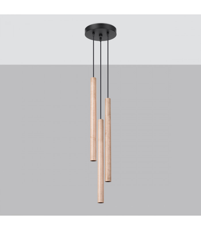 Pastelo Modern Batten Wood 3x G9-2