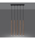 Pastelo Modern Bar Pendant Ceiling Light Wood 5x G9-3