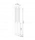Pastelo Modern Cluster Pendant Ceiling Light Wood 5x G9-5