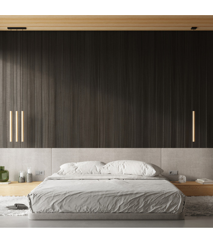 Pastelo Modern Cluster Pendant Ceiling Light Wood 5x G9-8