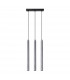 Pastelo Modern Bar Pendant Ceiling Light Concrete 3x G9-1