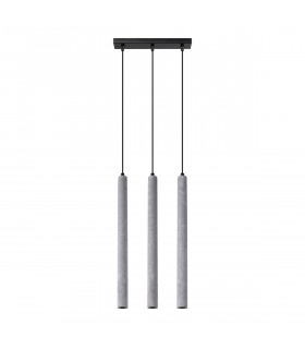 Pastelo Modern Bar Pendant Ceiling Light Concrete 3x G9-1