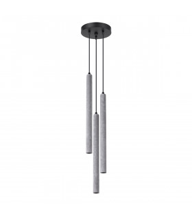 Pastelo Modern Cluster Pendant Ceiling Light Concrete 3x G9-1