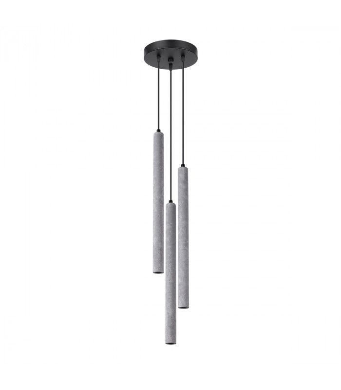 Pastelo Modern Cluster Pendant Ceiling Light Concrete 3x G9-1