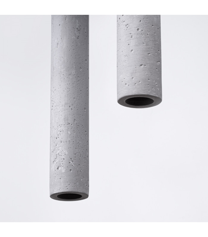 Pastelo Modern Cluster Pendant Ceiling Light Concrete 3x G9-4