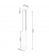 Pastelo Modern Cluster Pendant Ceiling Light Concrete 3x G9-5