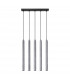 Pastelo Modern Bar Pendant Ceiling Light Concrete 5x G9-1
