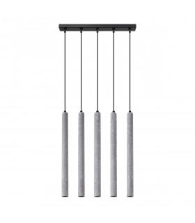 Pastelo Modern Bar Pendant Ceiling Light Concrete 5x G9-1