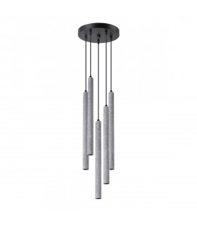 Pastelo Modern Cluster Pendant Ceiling Light Concrete 5x G9-1
