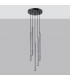Pastelo Modern Cluster Pendant Ceiling Light Concrete 5x G9-2