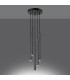 Pastelo Modern Cluster Pendant Ceiling Light Concrete 5x G9-3