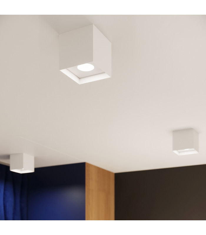 Hati Square Minimalistic Surface Mounted Downlight White 1x GU10-7