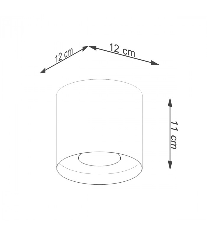 Mika Round Minimalistic Surface Mounted Downlight White 1x GU10-5