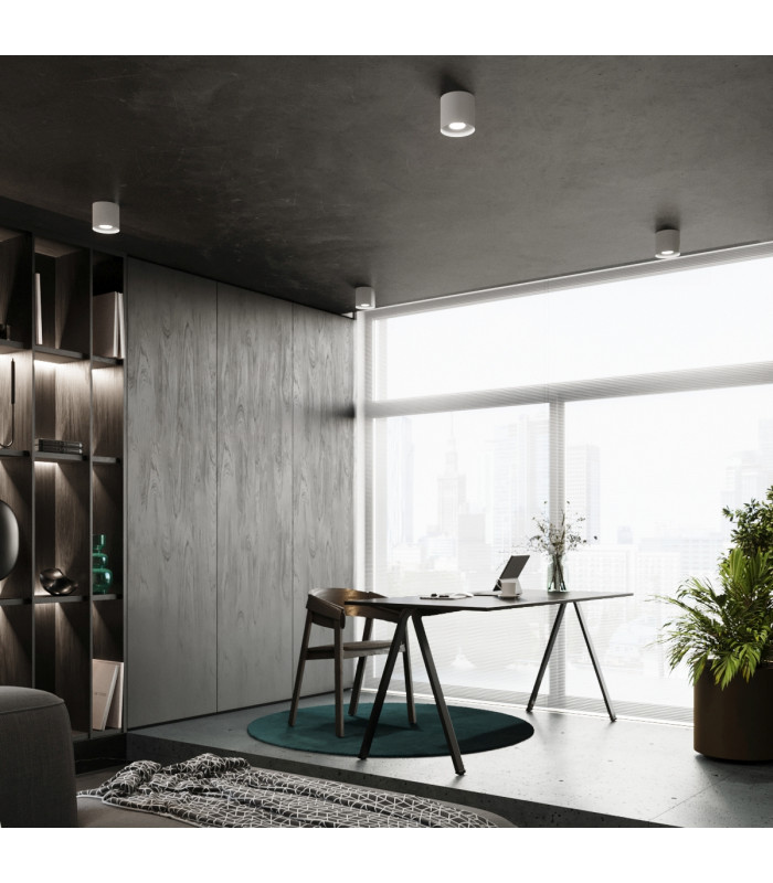 Mika Round Minimalistic Surface Mounted Downlight White 1x GU10-9