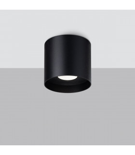 Mika Round Minimalistic Surface Mounted Downlight Black 1x GU10-2