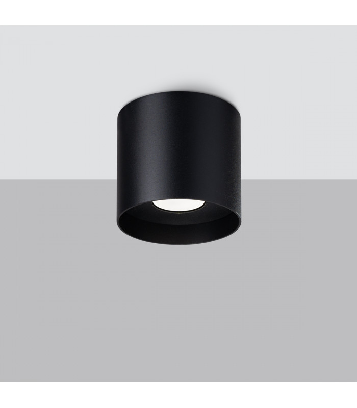 Mika Round Minimalistic Surface Mounted Downlight Black 1x GU10-2