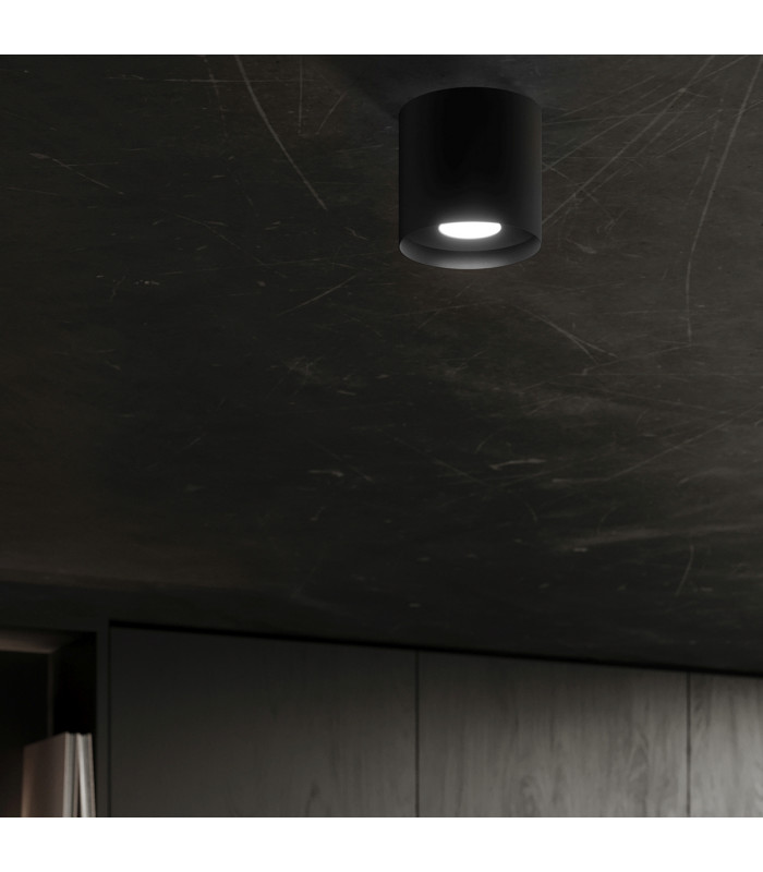 Mika Round Minimalistic Surface Mounted Downlight Black 1x GU10-7