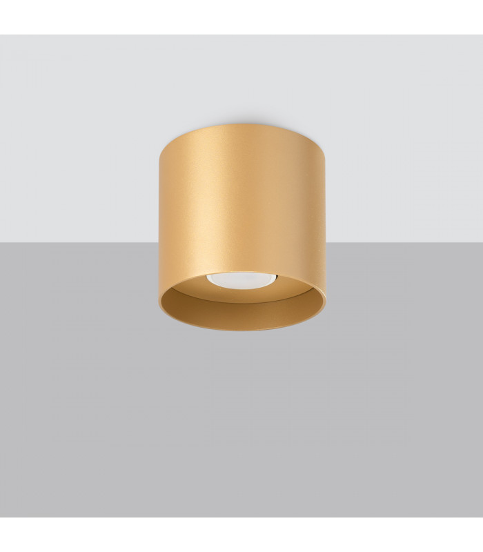 Mika Round Minimalistic Batten Gold 1x GU10-2