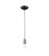 Neso Minimalistic Slim Pendant Ceiling Light Black 1x E27-1