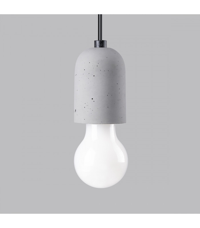 Neso Minimalistic Slim Pendant Ceiling Light Black 1x E27-5