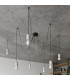 Neso Minimalistic Slim Pendant Ceiling Light Black 1x E27-8