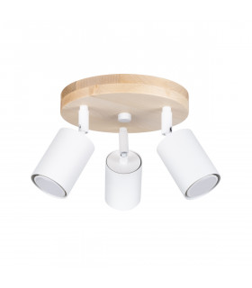 Verdo Scandinavian Batten Wood White 3x GU10-1
