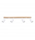 Verdo Modern Ceiling Spotlight Bar Wood White 4x GU10-1