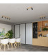 Verdo Modern Twin Ceiling Spotlight Wood Black 2x GU10-9