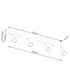 Verdo Modern Ceiling Spotlight Bar Wood Black 4x GU10-5