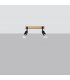 Zuca Modern Twin Ceiling Spotlight Wood Black 2x E27-2
