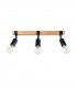 Zuca Modern Ceiling Spotlight Bar Wood Black 3x E27-1