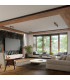 Zuca Modern Ceiling Spotlight Bar Wood Black 3x E27-9