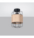 Gizur Industrial Semi Flush Ceiling Light Black 1x E27-2
