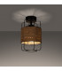 Gizur Industrial Semi Flush Ceiling Light Black 1x E27-3