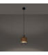 Gizur Industrial Slim Pendant Ceiling Light Wood 1x E27-3