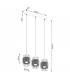 Gizur Industrial Bar Pendant Ceiling Light Black 3x E27-5