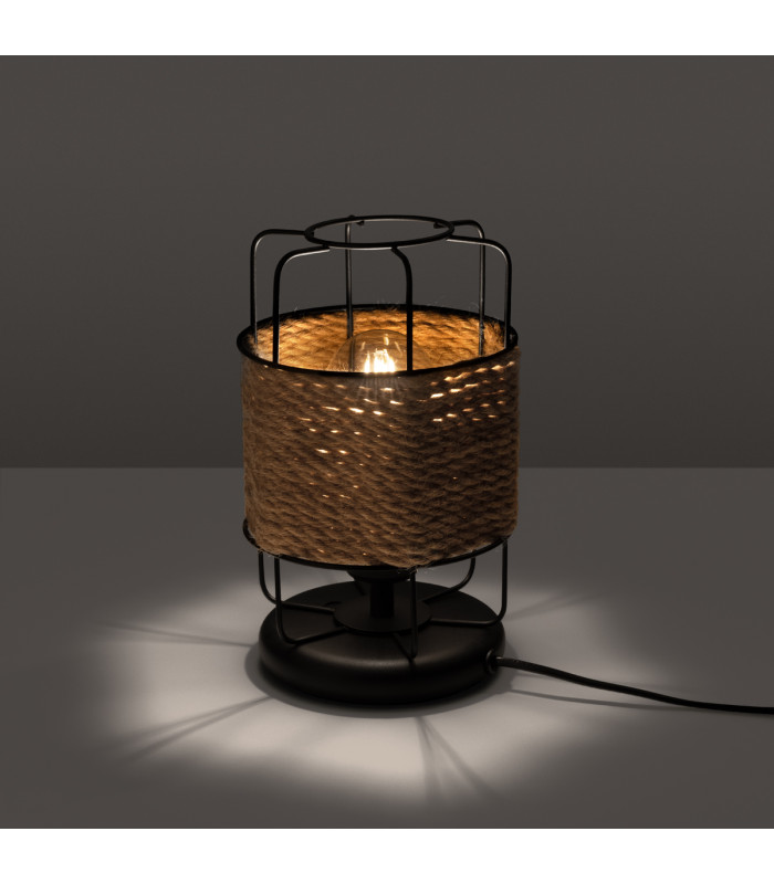 Gizur Industrial Table Lamp Black 1x E27-3