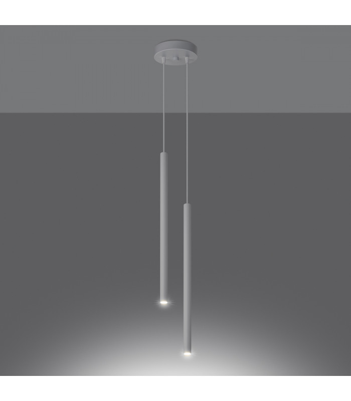 Pastelo Modern Cluster Pendant Ceiling Light White 2x G9-3